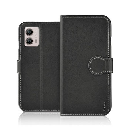 Fonex - Case Book Identity for Motorola Moto G53, black