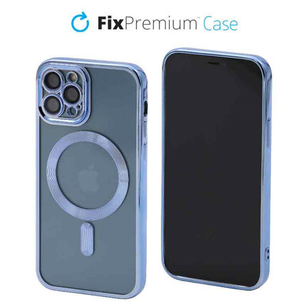 FixPremium - Case Crystal s MagSafe for iPhone 12 Pro, blue