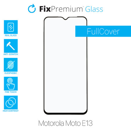 FixPremium FullCover Glass - Tempered Glass for Motorola Moto E13