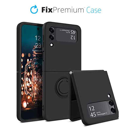 FixPremium - Case Ring for Samsung Galaxy Z Flip 4, black