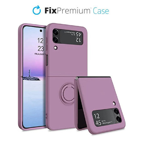 FixPremium - Case Ring for Samsung Galaxy Z Flip 4, purple