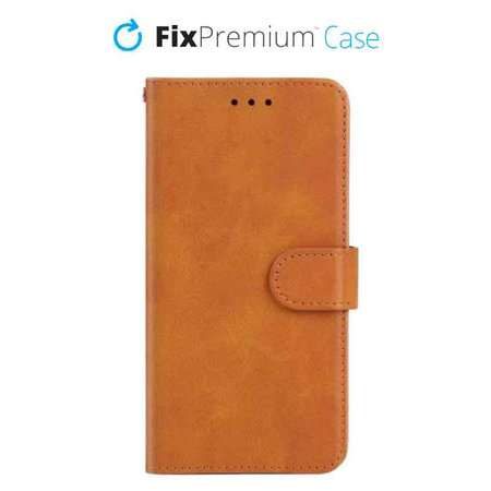 FixPremium - Case Book Wallet for iPhone 11, brown