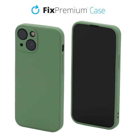 FixPremium - Case Rubber for iPhone 13 mini, green