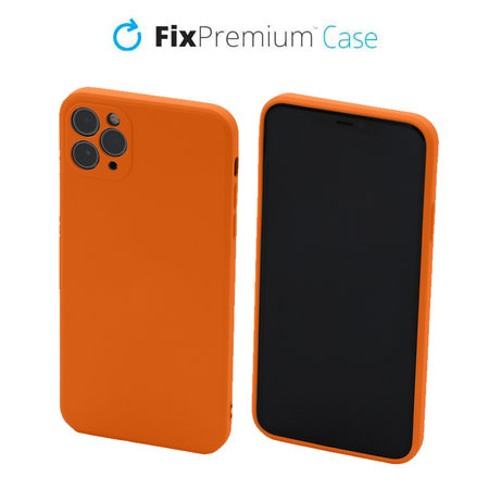 FixPremium - Case Rubber for iPhone 11 Pro Max, orange