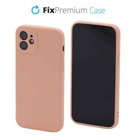 FixPremium - Case Rubber for iPhone 12 & 12 Pro, orange