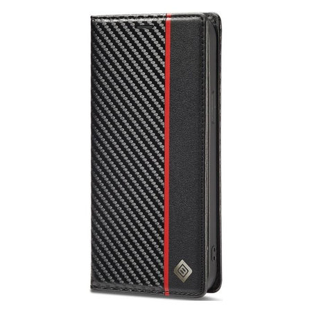 FixPremium - Case Carbon Wallet for Samsung Galaxy A33 5G, black