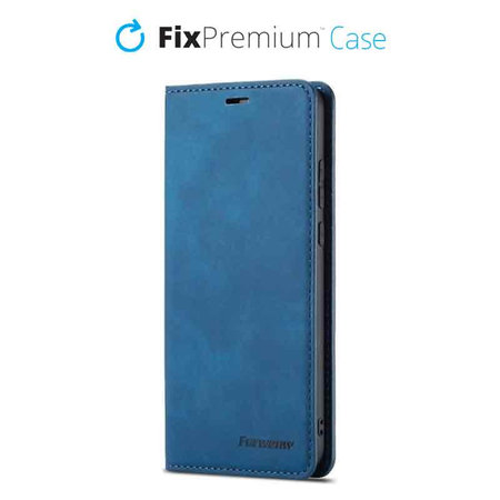 FixPremium - Case Business Wallet for iPhone 12 mini, blue