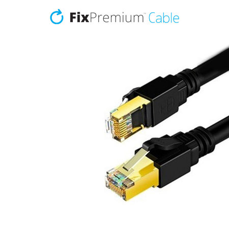 FixPremium - Ethernet Cable - RJ45 / RJ45 (1m), black