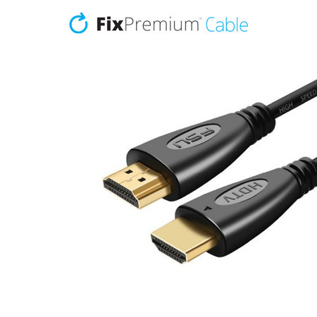 FixPremium - HDMI / HDMI Cable, HDMI 2.0 (1m), black