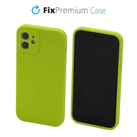 FixPremium - Silicone Case for iPhone 12, neon green