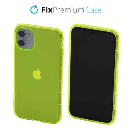 FixPremium - Case Clear for iPhone 11, yellow