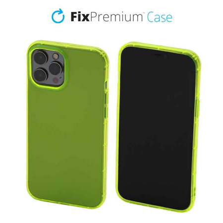 FixPremium - Case Clear for iPhone 12 Pro Max, yellow