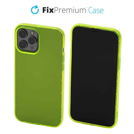 FixPremium - Case Clear for iPhone 13 Pro Max, yellow