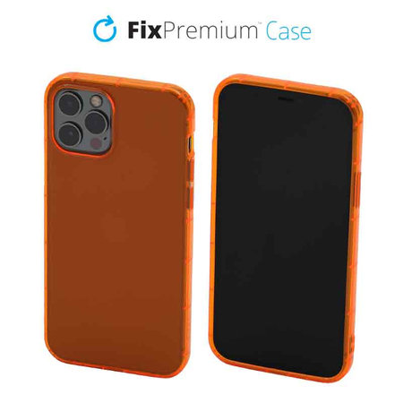 FixPremium - Case Clear for iPhone 13 Pro, orange