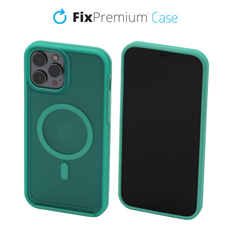 FixPremium - Case Clear withMagSafe for iPhone 13 Pro, mint blue