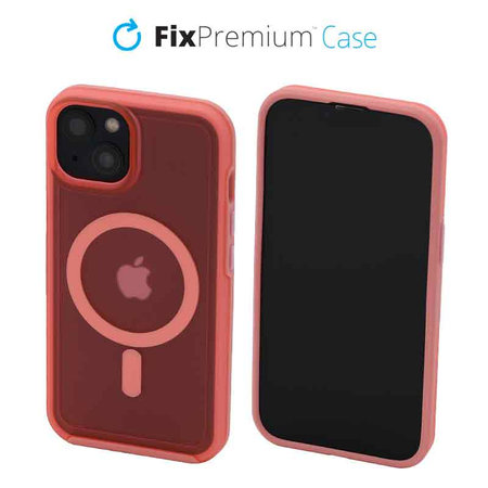 FixPremium - Case Clear withMagSafe for iPhone 13, peach pink