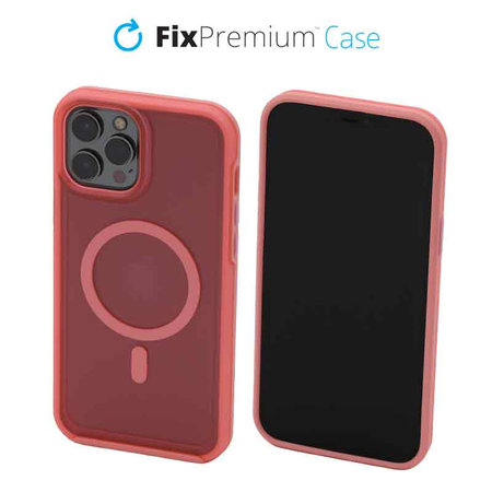 FixPremium - Case Clear withMagSafe for iPhone 13 Pro, peach pink