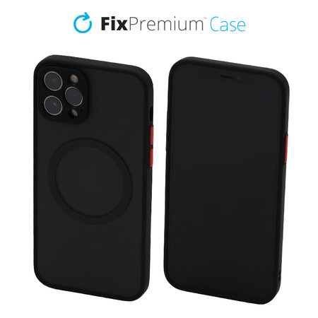 FixPremium - Case Matte with MagSafe for iPhone 12 Pro, black