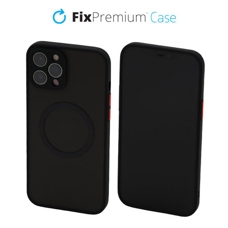 FixPremium - Case Matte with MagSafe for iPhone 12 Pro Max, black