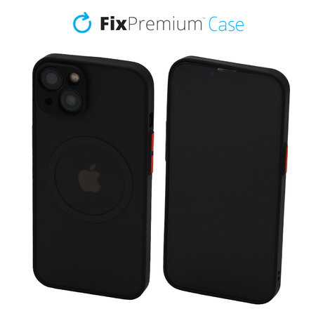 FixPremium - Case Matte with MagSafe for iPhone 13 & 14, black