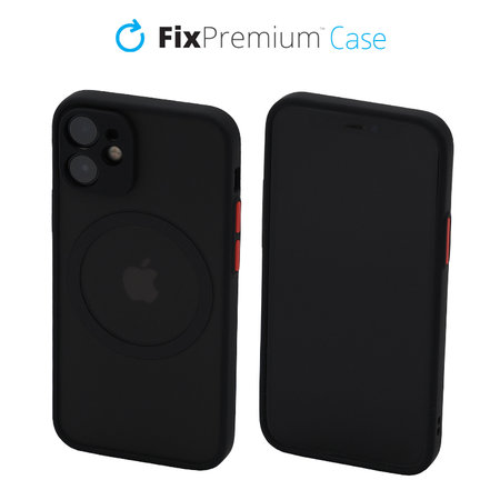 FixPremium - Case Matte with MagSafe for iPhone 12 mini, black