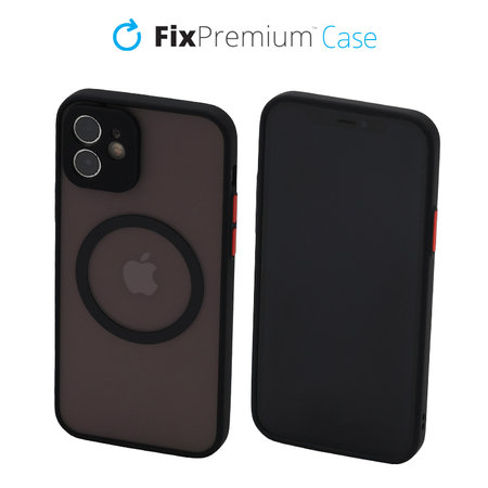 FixPremium - Case Matte with MagSafe for iPhone 12, black