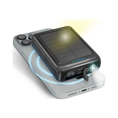 SBS - MagSafe PowerBank Solar 5000 mAh, black