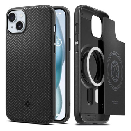 Spigen - Case Mag Armor with MagSafe for iPhone 15, matte black