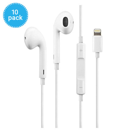 Apple - Earphones EarPods with Lightning Connector - MMTN2ZM/A (10 Pack)