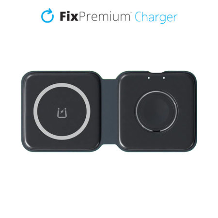 FixPremium - MagSafe Duo for iPhone & Apple Watch, black