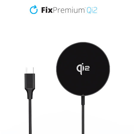 FixPremium - MagSafe Charger with Qi2, black