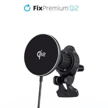 FixPremium - MagSafe Car Charger with Qi2, black