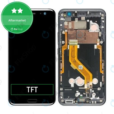 HTC U11 - LCD Display + Touch Screen + Frame (Black) TFT