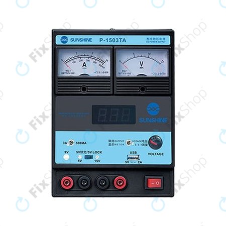 Sunshine P-1503TA - Regulated DC Power Supply (0-15V, 0-3A)