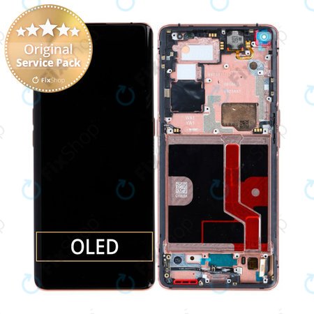 Oppo Find X2 Pro - LCD Display + Touch Screen + Frame (Orange) - 5D68C21151 Genuine Service Pack