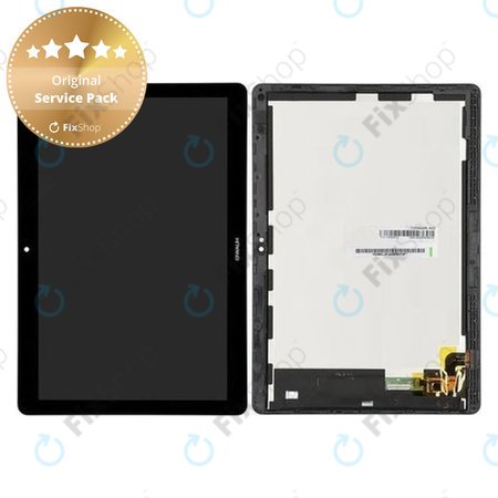 Huawei MediaPad T3 10 - LCD Display + Touch Screen + Frame (Space Grey) - 02351SYF, 02351JGD, 02351JGC Genuine Service Pack