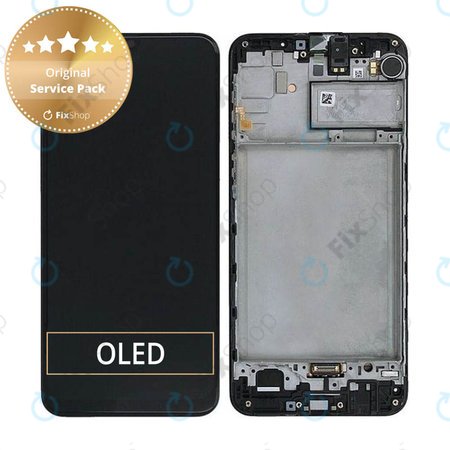 Samsung Galaxy M21 M215F - LCD Display + Touch Screen + Frame (Black) - GH82-22509A, GH82-22836A, GH82-21266A, GH82-21265A Genuine Service Pack