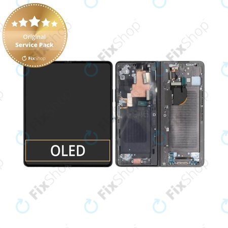 Samsung Galaxy Z Fold 5 F946B - LCD Display + Touch Screen + Frame (Gray) - GH82-31842D Genuine Service Pack