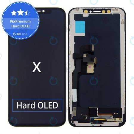 Apple iPhone X - LCD Display + Touch Screen + Frame Hard OLED FixPremium