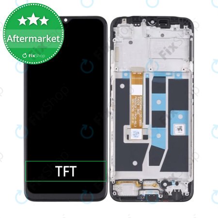 Oppo A16, A16s - LCD Display + Touch Screen + Frame (Crystal Black) TFT