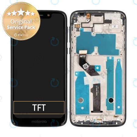 Motorola Moto G7 Play - LCD Display + Touch Screen + Frame (Starry Black) - 5D68C13298 Genuine Service Pack