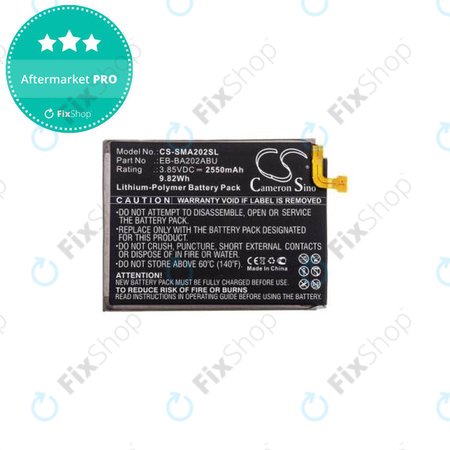 Samsung Galaxy A20e A202F - Battery EB-BA202ABU 2950mAh HQ