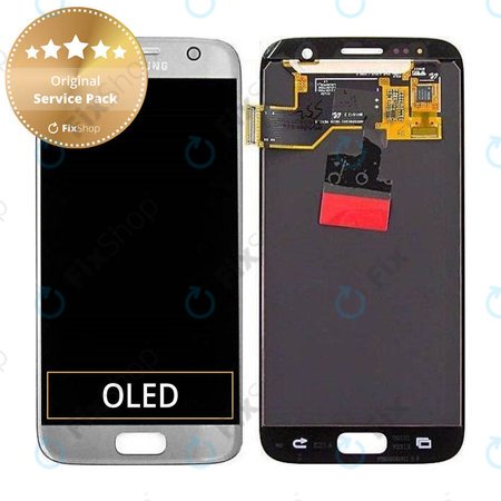 Samsung Galaxy S7 G930F - LCD Display + Touch Screen (Silver) - GH97-18523B, GH97-18761B, GH97-18757B Genuine Service Pack