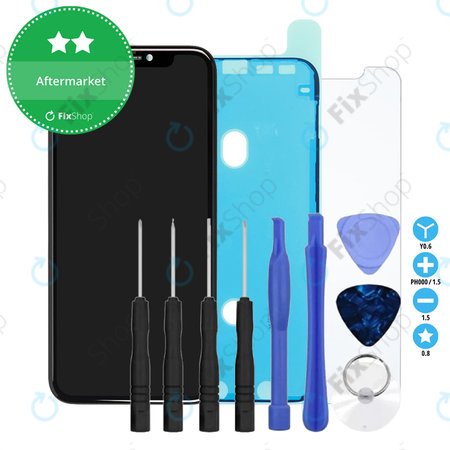 Apple iPhone 11 - LCD Display + Touch Screen + Frame TFT + LCD Adhesive + Tempered Glass + Toolkit - Multipack