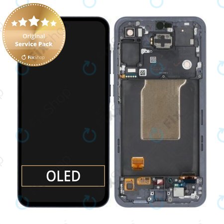 Samsung Galaxy A55 A556B - LCD Display + Touch Screen + Frame (Awesome Navy) - GH82-34305A Genuine Service Pack