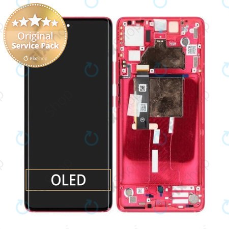 Motorola Edge 30 Fusion - LCD Display + Touch Screen + Frame (Viva Magenta) - 5D68C22034 Genuine Service Pack