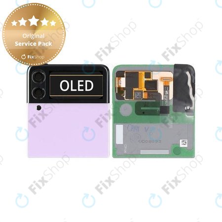 Samsung Galaxy Z Flip 3 F711B - LCD Display + Touch Screen + Frame (External) (Lavender) - GH97-26773D Genuine Service Pack