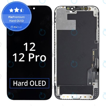 Apple iPhone 12, 12 Pro - LCD Display + Touch Screen + Frame Hard OLED FixPremium