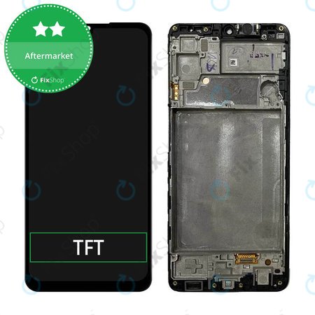 Samsung Galaxy M22 M225F - LCD Display + Touch Screen + Frame (Black) TFT