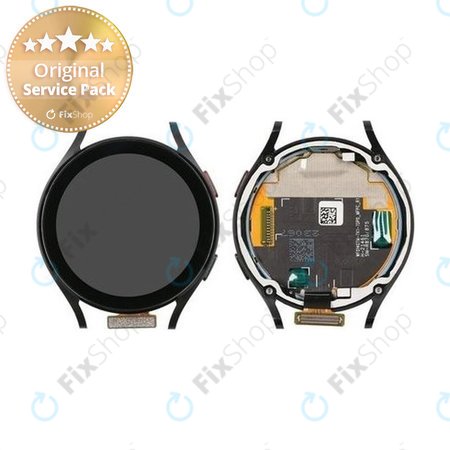 Samsung Galaxy Watch 4 44mm R870 R875 - LCD Display + Touch Screen + Frame (Black) - GH97-26410A Genuine Service Pack